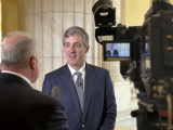 Rep. Knott talking to the Press
