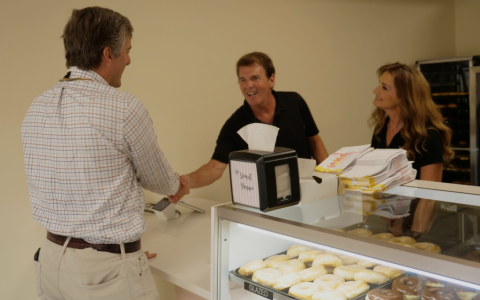 Rep. Knott at the Donut Shoppe